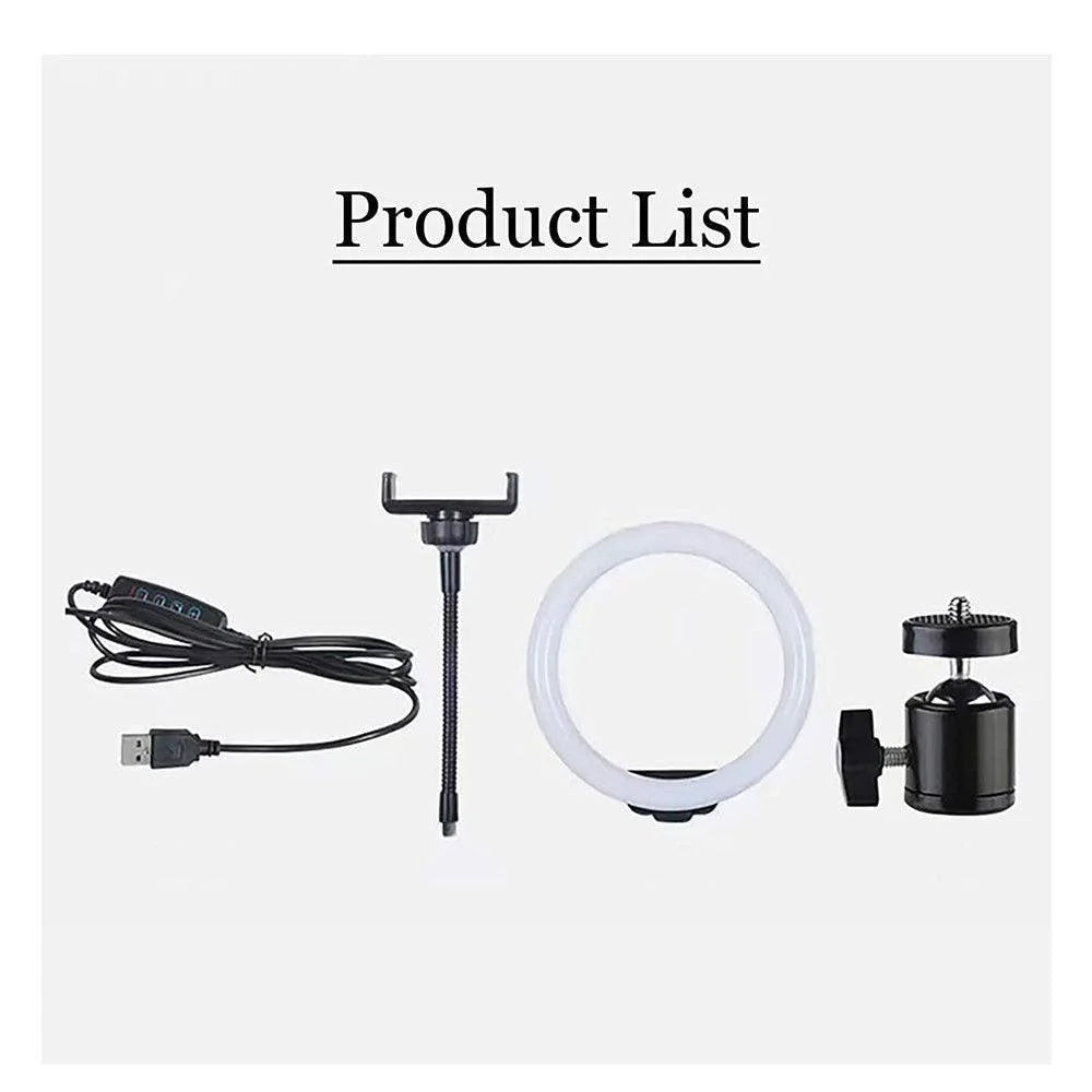 Ring light 26cm with tripod for multiple uses - streaming