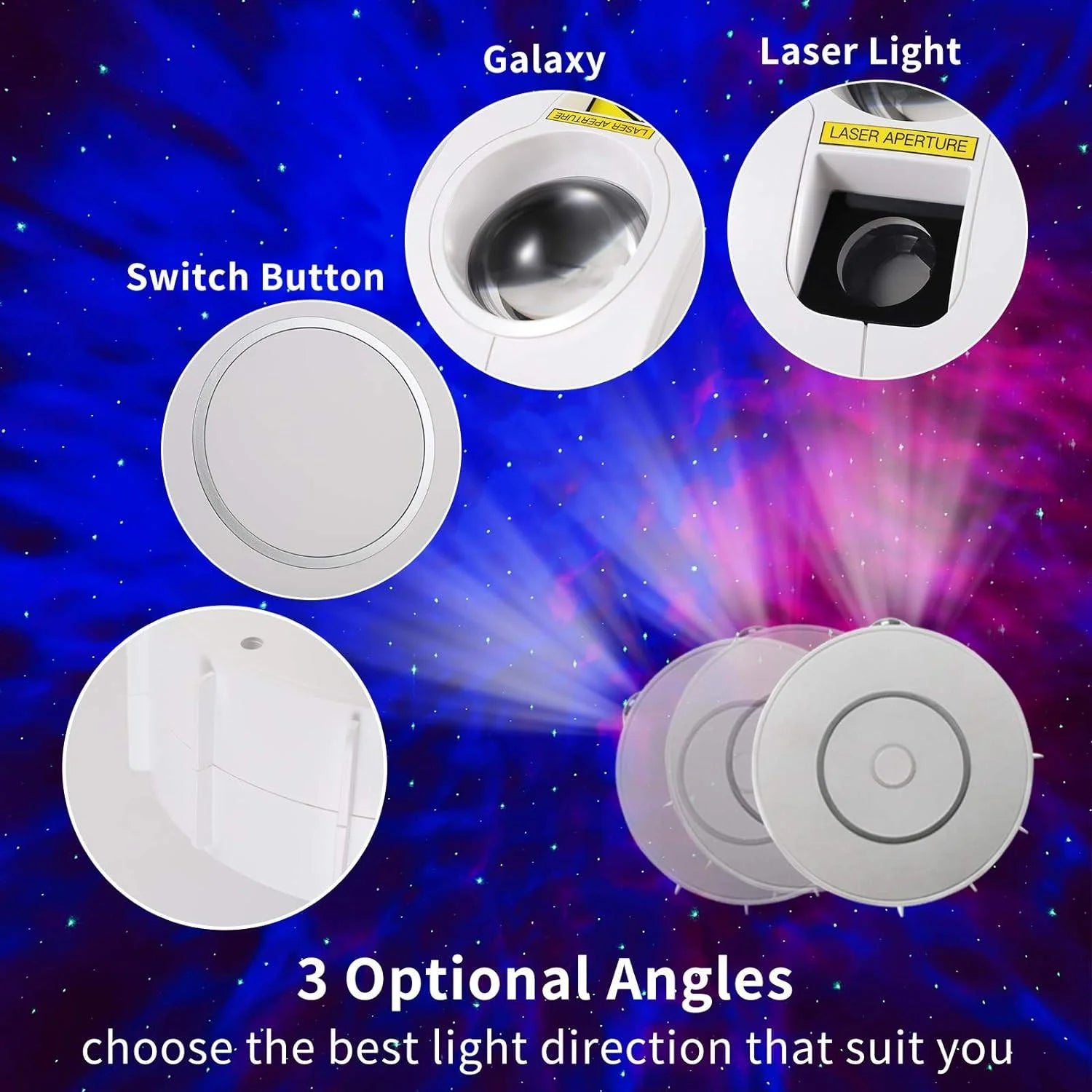 Smart galaxy projector compatible with alexa & google home - lightning | projectors