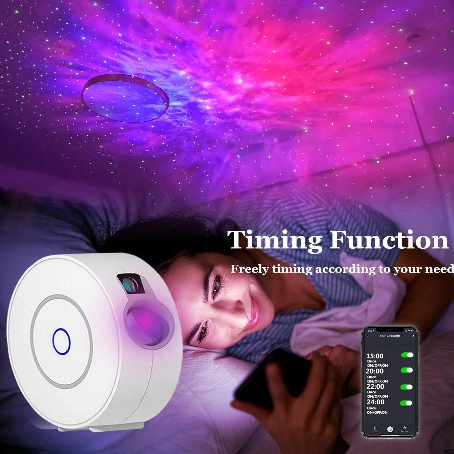 Smart galaxy projector compatible with alexa & google home - lightning | projectors