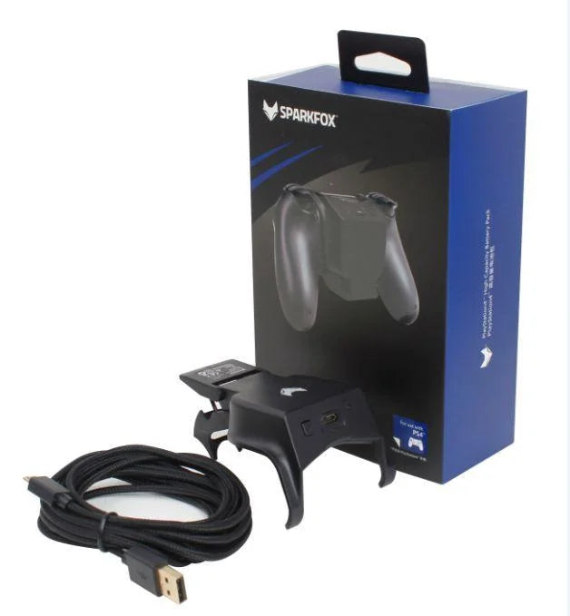 Sparkfox battery pack for ps4 controller - playstation headsets & accessories