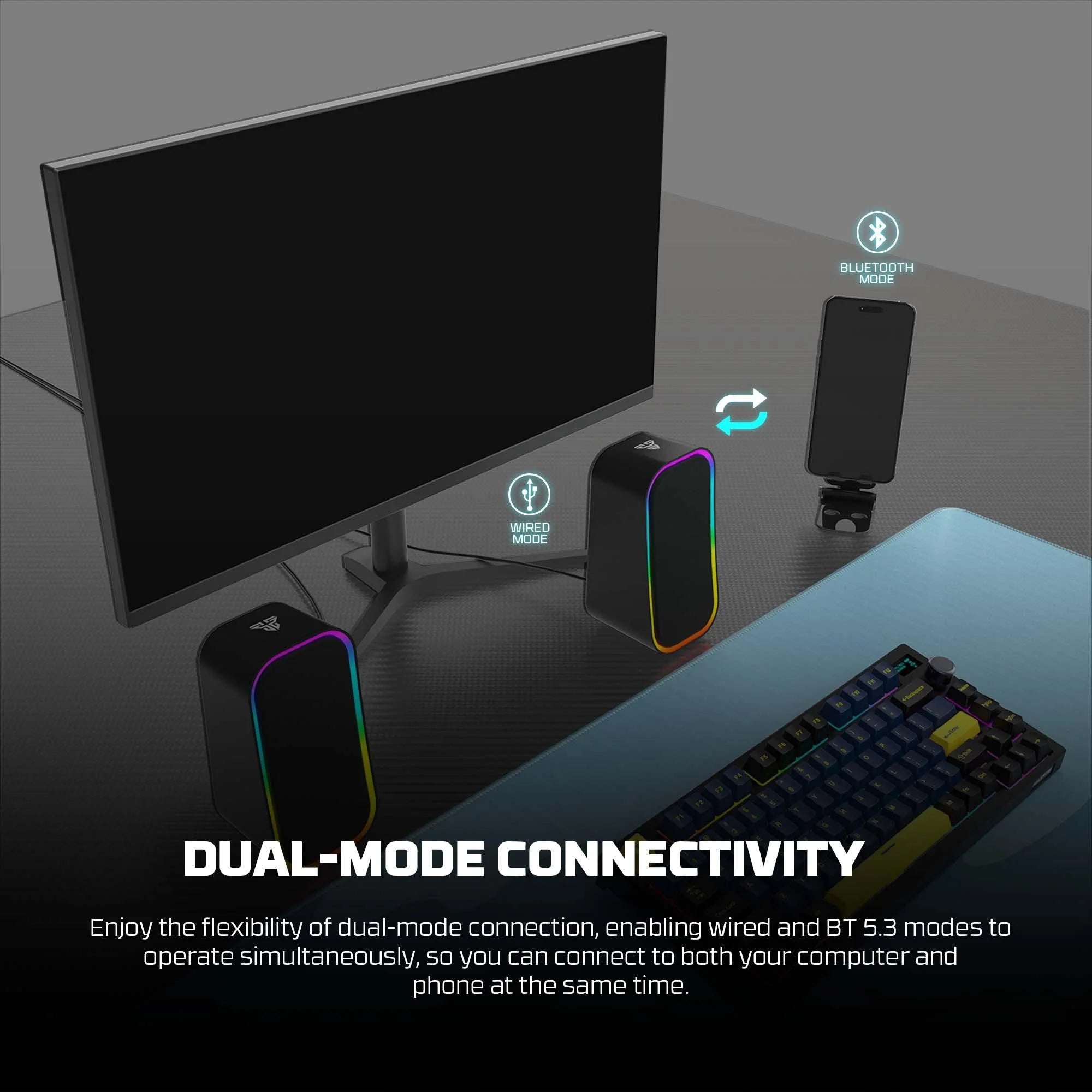 Fantech groove gs304 dual mode gaming speaker - audio | speakers