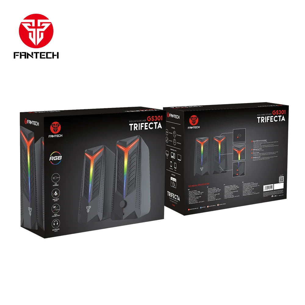 Fantech gs301 trifecta rgb gaming speaker - audio | speakers