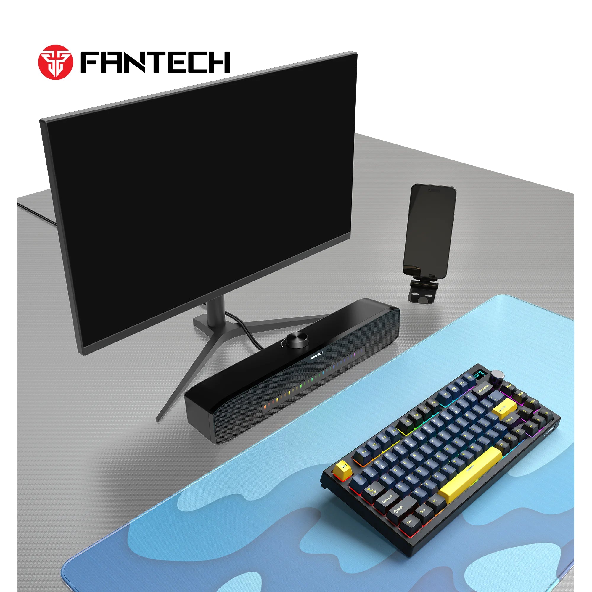 Fantech gs303 gaming speaker with dual mode rgb lighting - audio | speakers