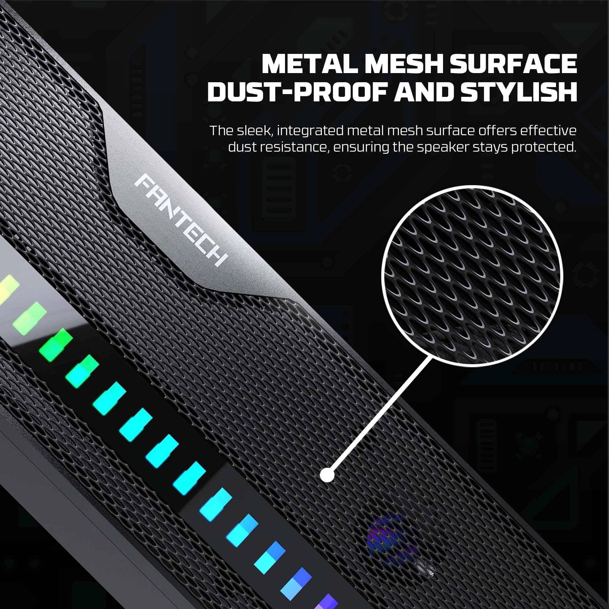 Fantech gs303 gaming speaker with dual mode rgb lighting - audio | speakers