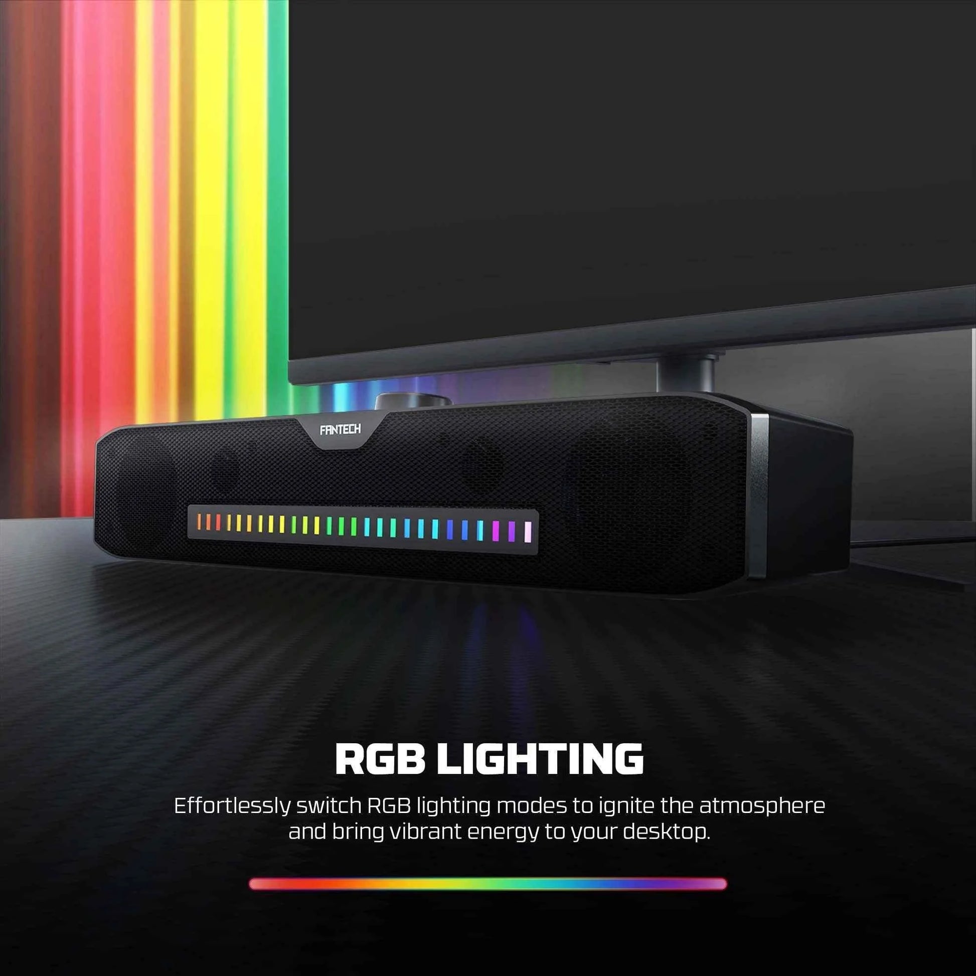 Fantech gs303 gaming speaker with dual mode rgb lighting - audio | speakers