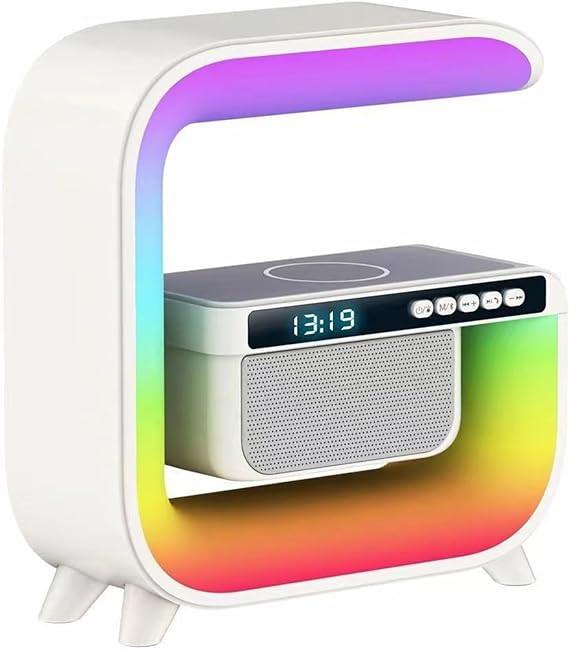 Multifunctional alarm clock wireless charging with rgb lighting for modern convenience - cables & chargers | mobile