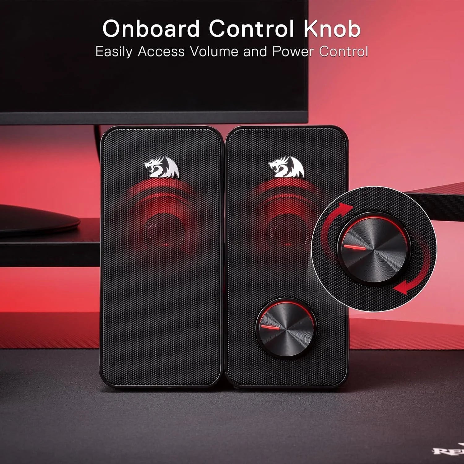 Redragon gs500 stentor pc gaming speaker 2.0 channel stereo - audio | speakers