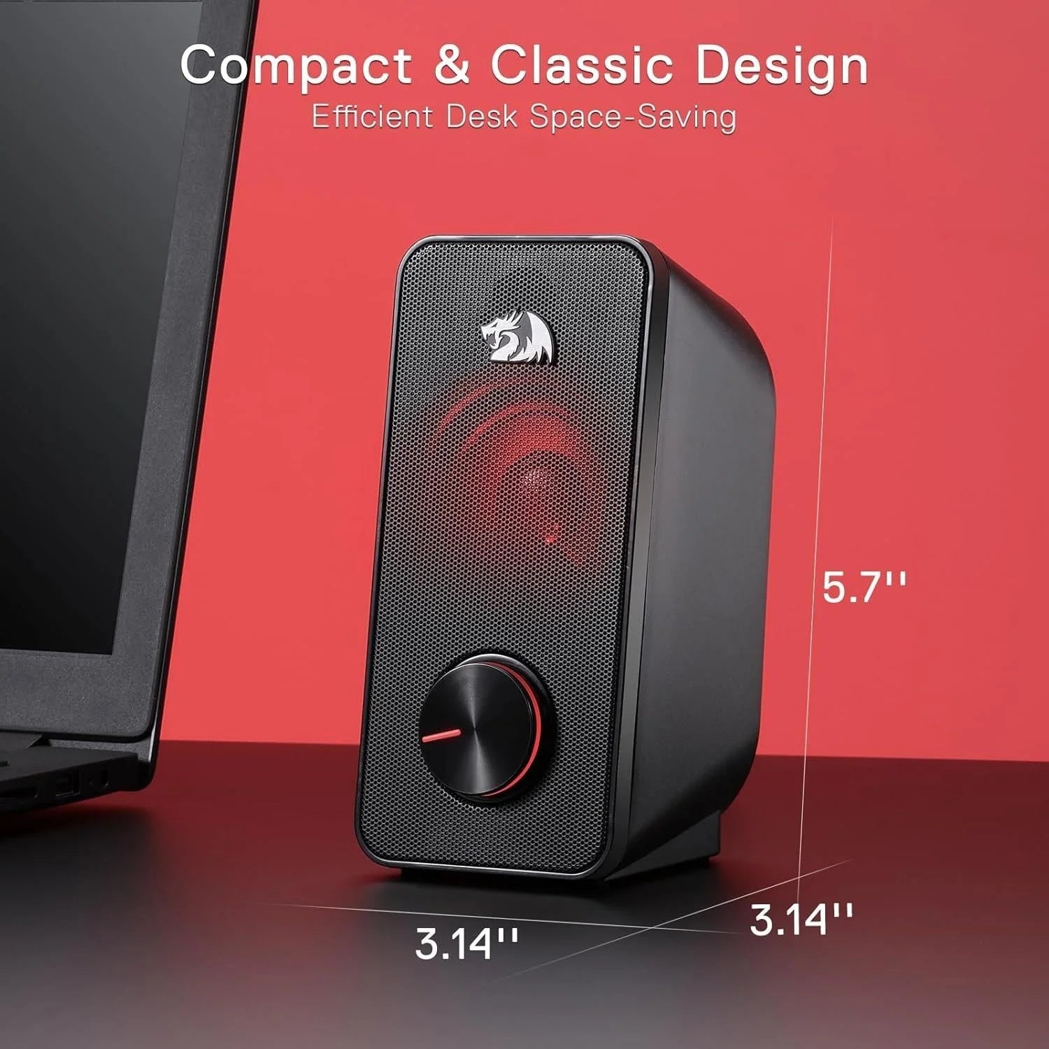 Redragon gs500 stentor pc gaming speaker 2.0 channel stereo - audio | speakers