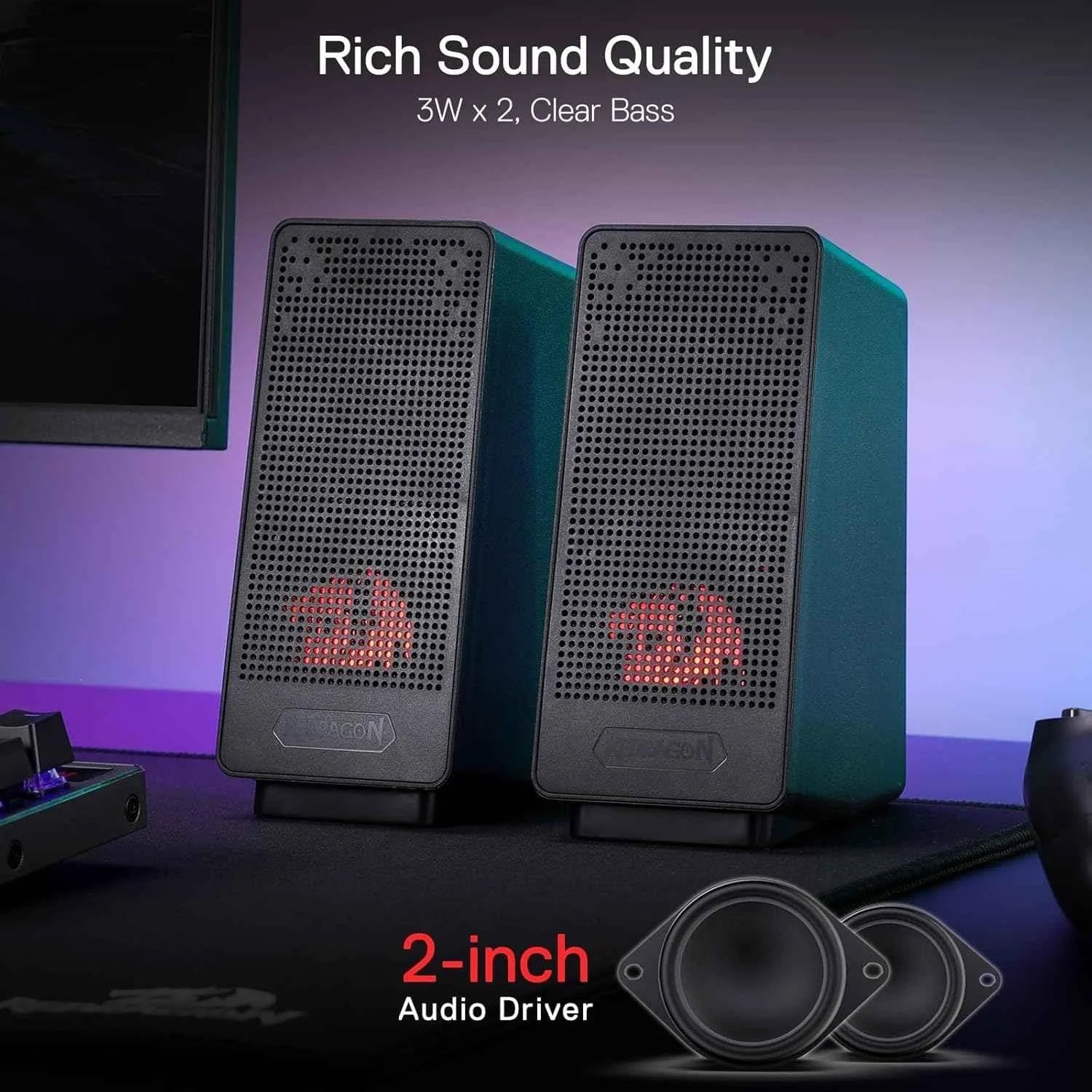 Redragon gs513 pc gaming speaker - audio | speakers