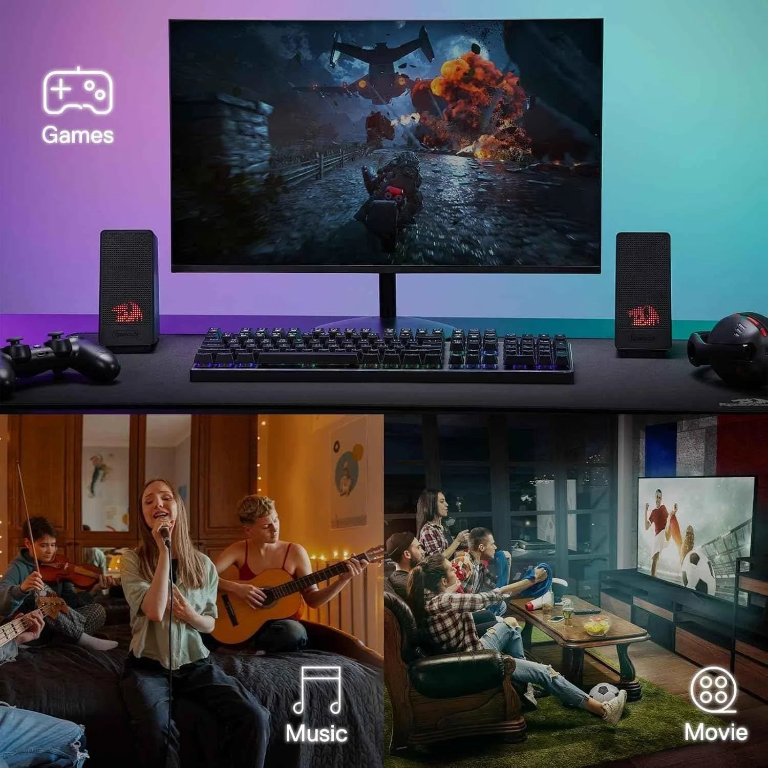 Redragon gs513 pc gaming speaker - audio | speakers