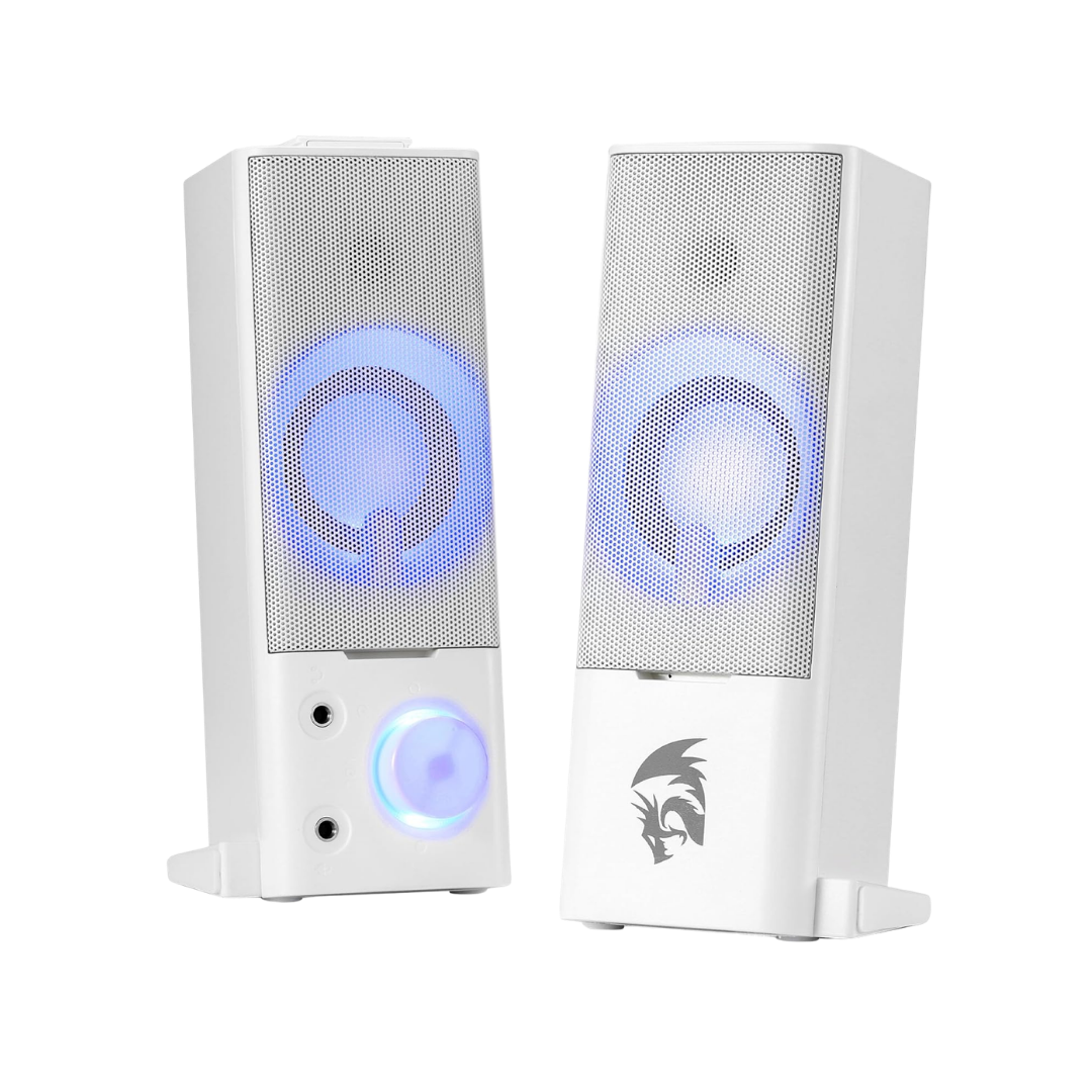 Redragon gs550 pc gaming speakers 2.0 channel desktop - audio | speakers