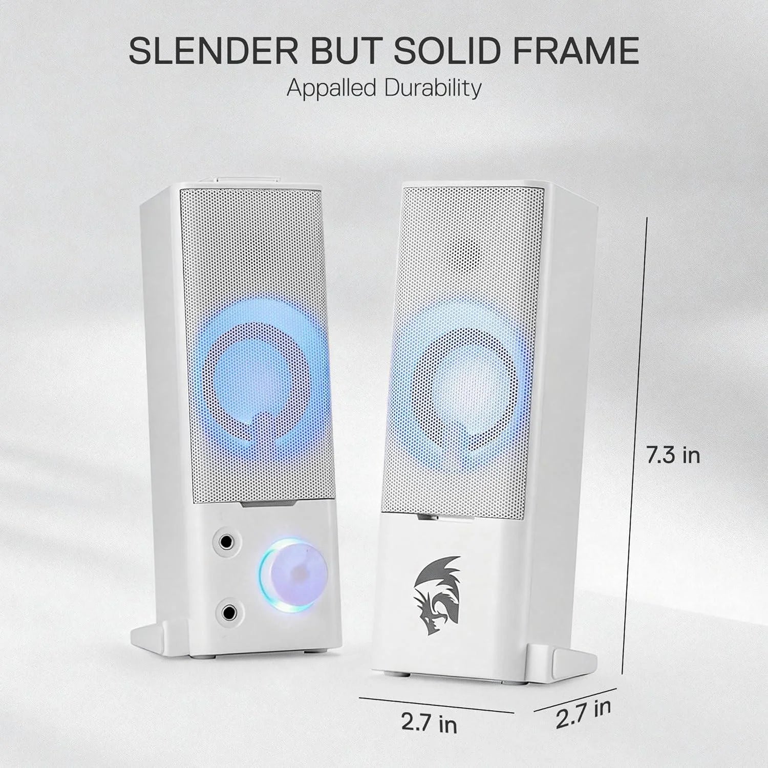 Redragon gs550 pc gaming speakers 2.0 channel desktop - audio | speakers