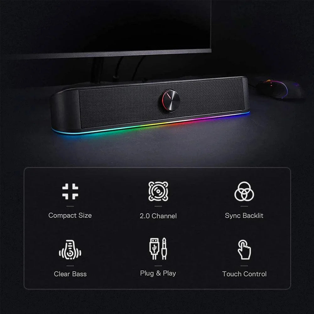 Redragon gs560 adiemus soundbar – premium audio experience for gamers - audio | speakers