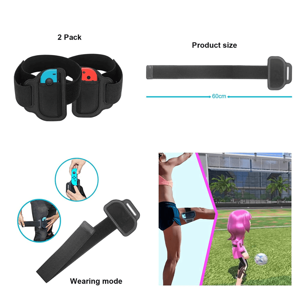 Sports Game Accessories Bundle for NS Switch Sport Accessories 9 in 1 Console