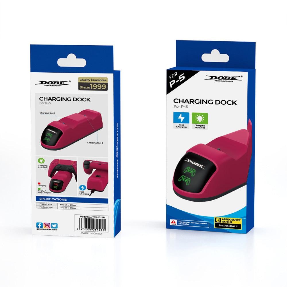 Stardust Red Handle Dual Charger Base Tp5-0515r - Gameonjo