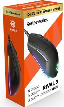 Steelseries Rival 3 Optical Sensor Brilliant Prism Rgb Lighting - Gameonjo