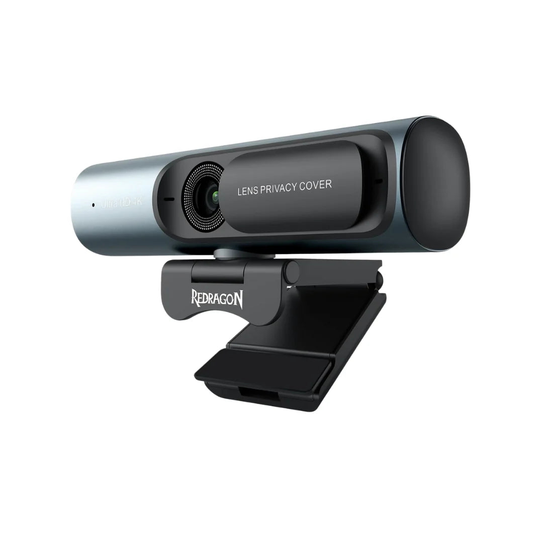 Redragon gw911 4k webcam for pc ultra hd with dual noise-cancelling mic - streaming