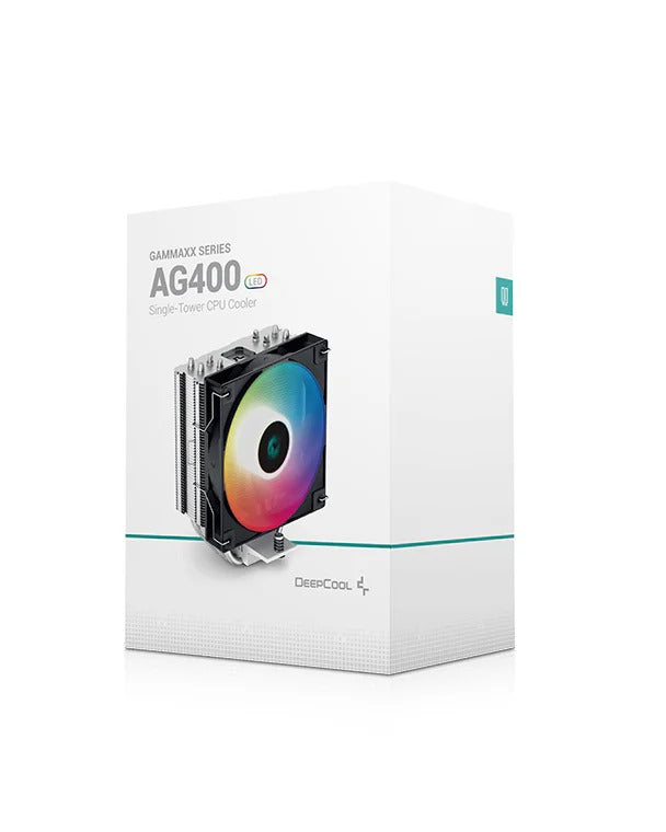 Deepcool Ag400 LED Cooler - High Performance CPU Cooler with RGB Lighting - Gameonjo - Video Games and PC Gaming Store in Jordan