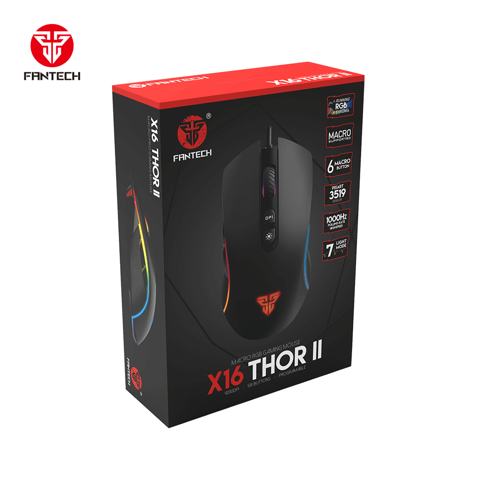 Thor Ii X16 Macro Rgb Gaming Mouse - Gameonjo