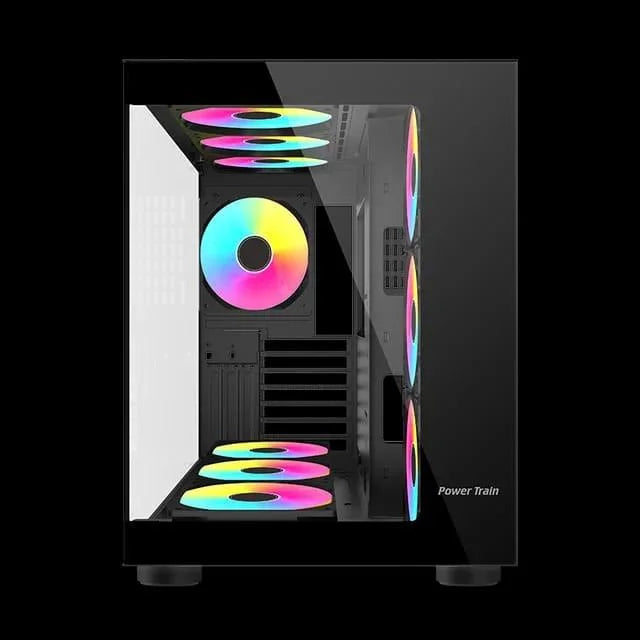 Case aoczhta with 7 fan argb