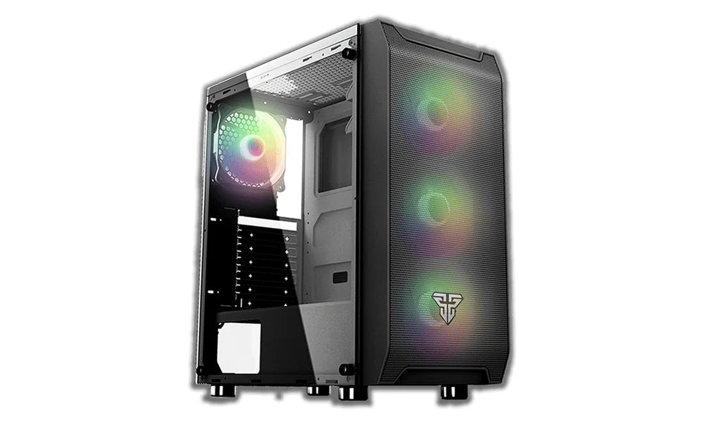 Fantech aero cg80 rgb black middle tower case - pc hardware
