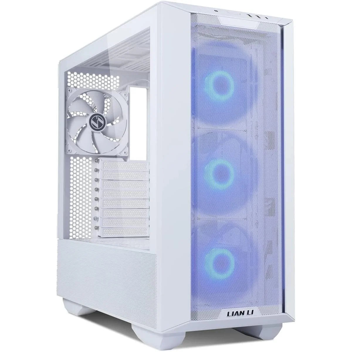 Lian li lancool 3r-w aluminum high airflow mesh front panel argb w/ 4 pwm fans w/ usb type-c - white - pc hardware