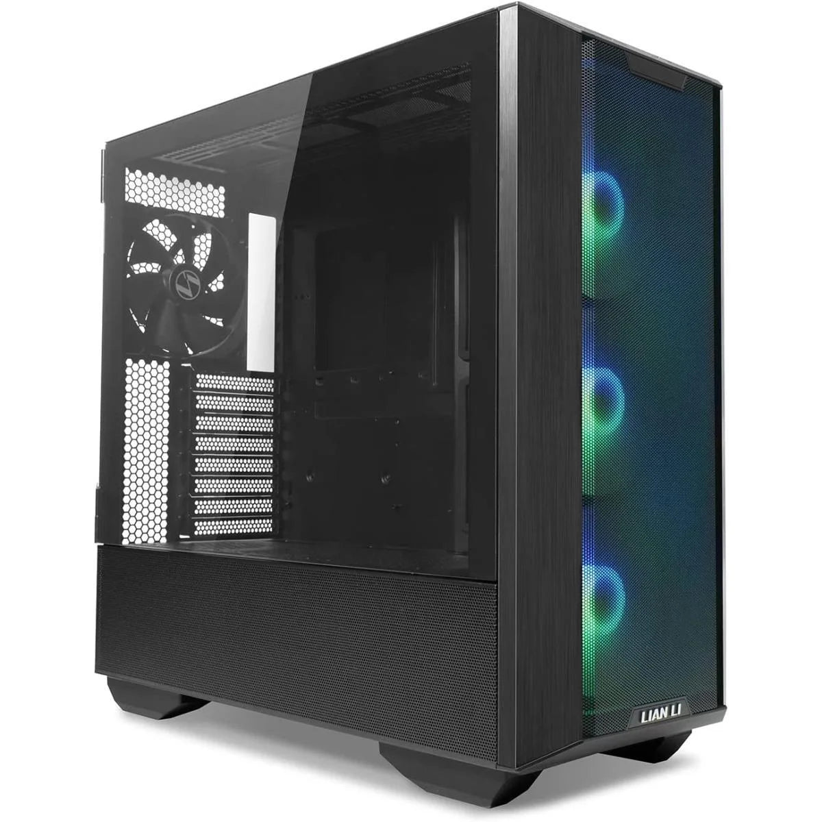 Lian li lancool 3r-x aluminum high airflow mesh front panel argb w/ 4 pwm fans w/ usb type-c - black - pc hardware