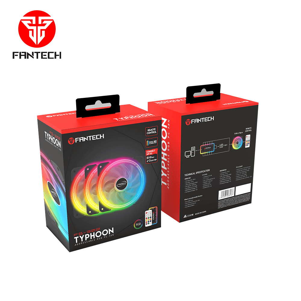 Typhoon Fb302 Addressable Rgb Pc Fan - Gameonjo
