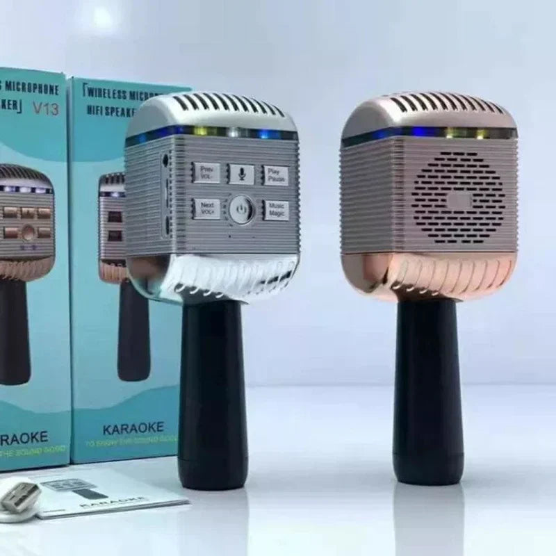 V13 wireless microphone hifi speaker karaoke mic - microphones