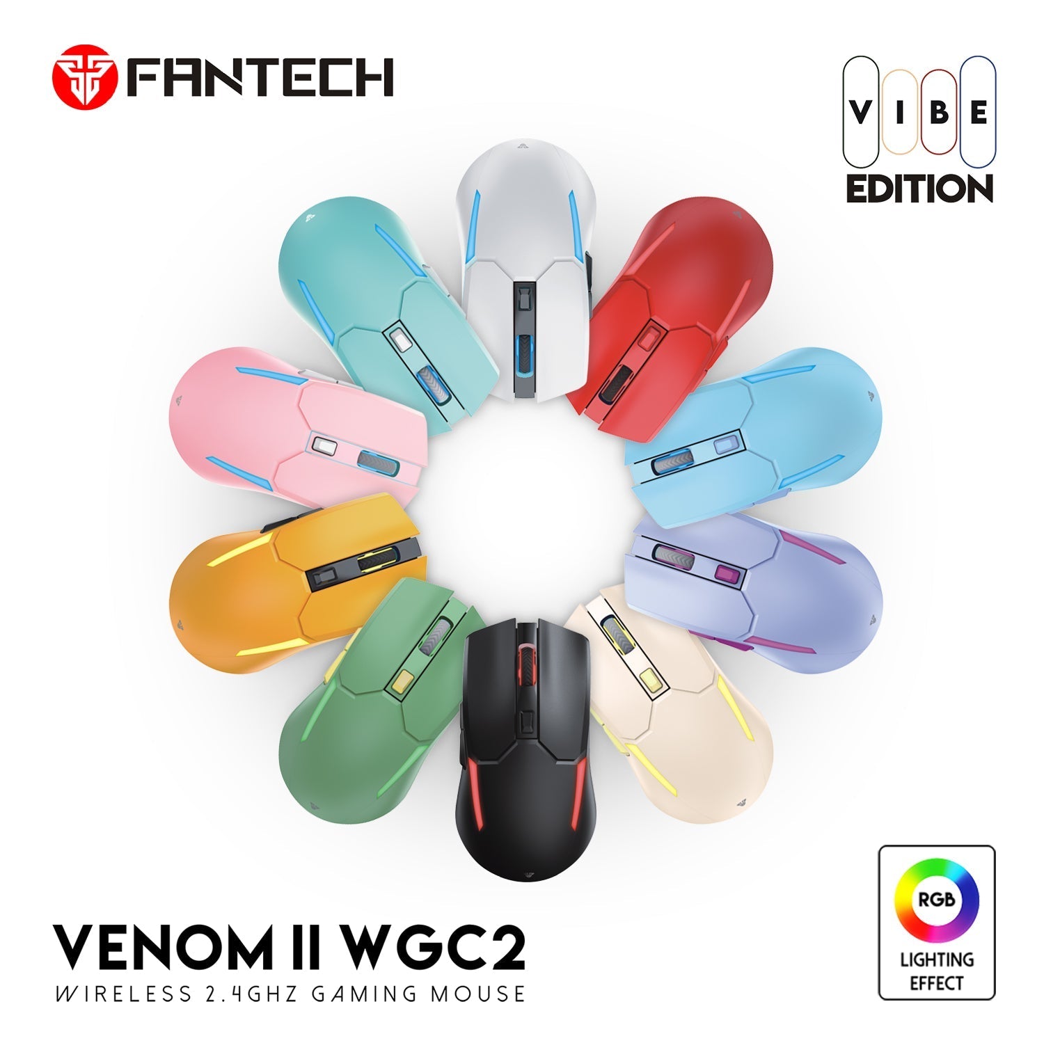 Venom Ii Wgc2 Wireless 2.4ghz Pro-gaming Mouse - Gameonjo