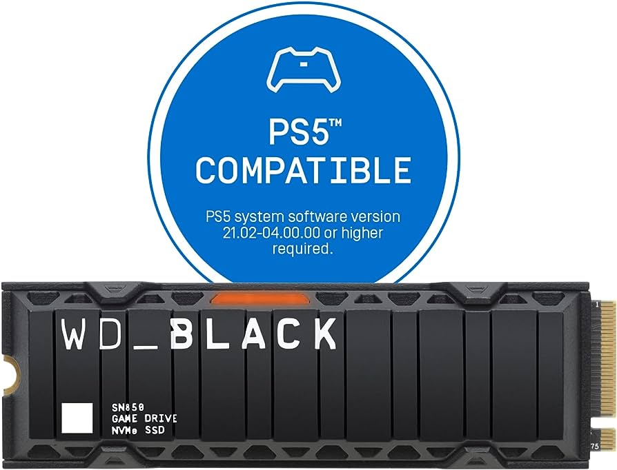 Wd Black Sn850 Nvme M.2 1tb Pci-express 4.0 X4 3d Nand Ssd W/ Heatsink /ps5 Compatible