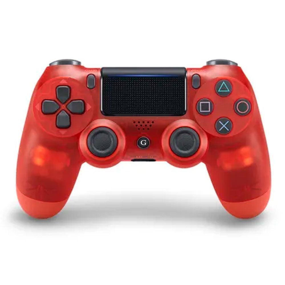 Wireless Bt Gamepad for Ps4 Controller Trans Red - Gameonjo - Video Games and PC Gaming Store in Jordan
