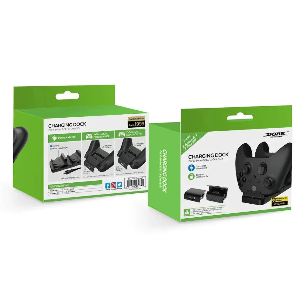 Dobe xbox controller dual charging dock - xbox headsets & accessories