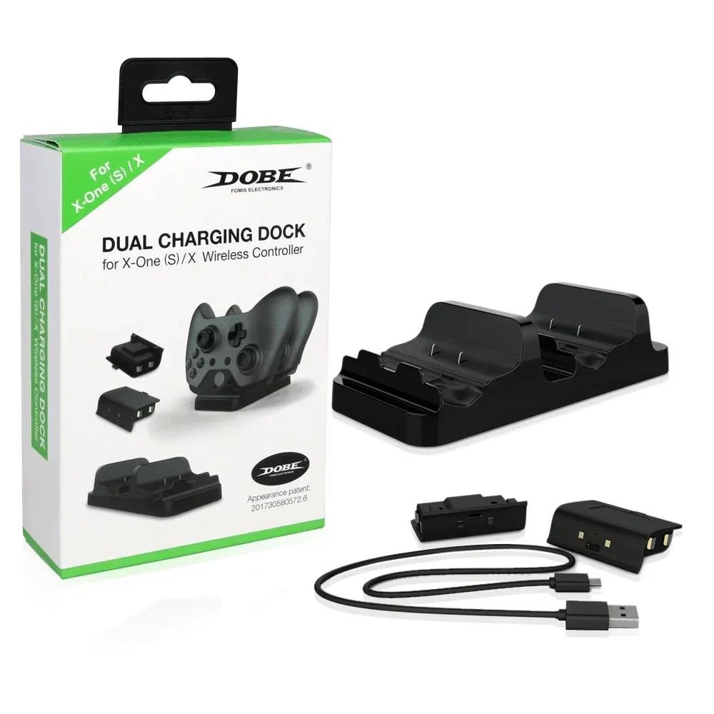 Dobe xbox one controller dual charging dock - xbox headsets & accessories