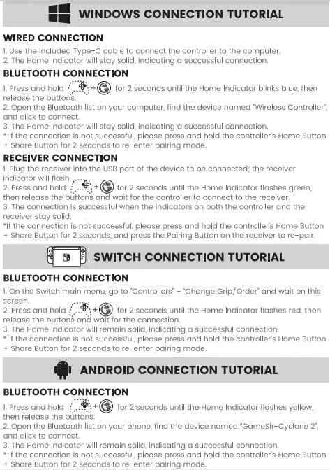 Gamesir cyclone 2 controller - wireless gaming experience with 1000hz polling rate and tmr joysticks - console