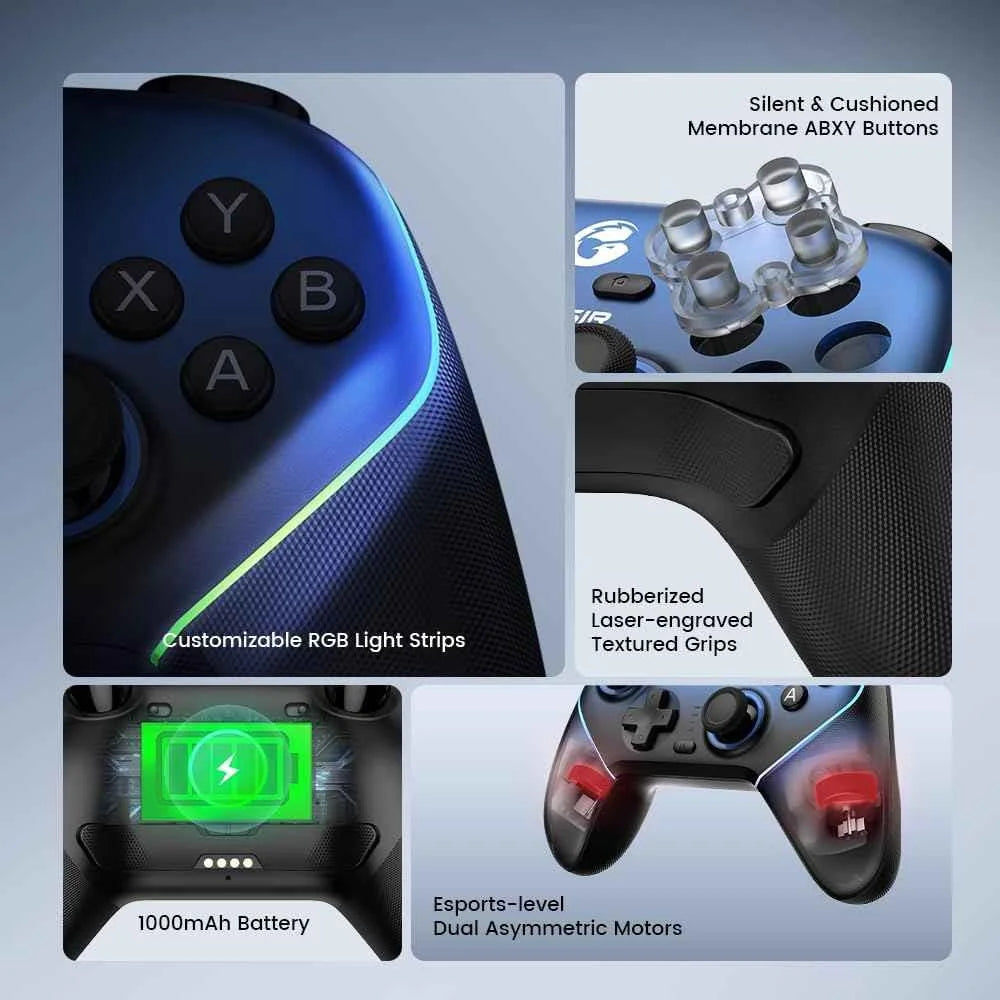 Gamesir super nova controller - high-performance wireless gaming controller for pc switch ios and android with 1000hz