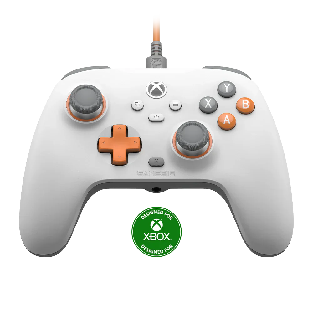 Gamesir t7 xbox wired controller - creamsicle white - xbox controllers