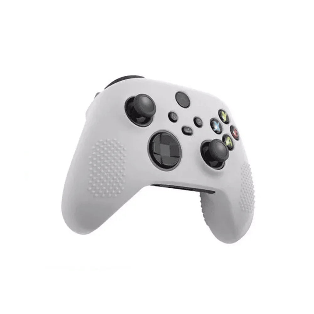 Lucky fox xbox series s / x controller silicon stick case glove lf0517 - white - console | xbox essentials