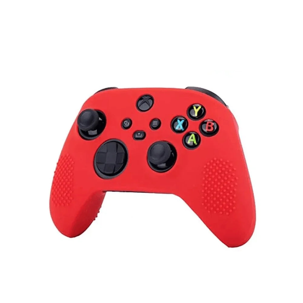 Lucky fox xbox series s / x controller silicon stick case glove lf0517 - red - console | xbox essentials