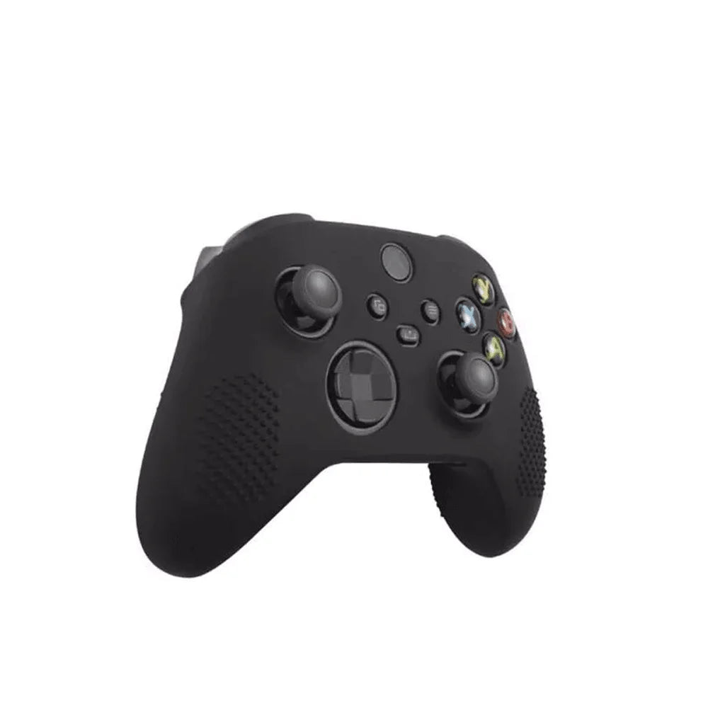 Lucky fox xbox series s / x controller silicon stick case glove lf0517 - black - console | xbox essentials