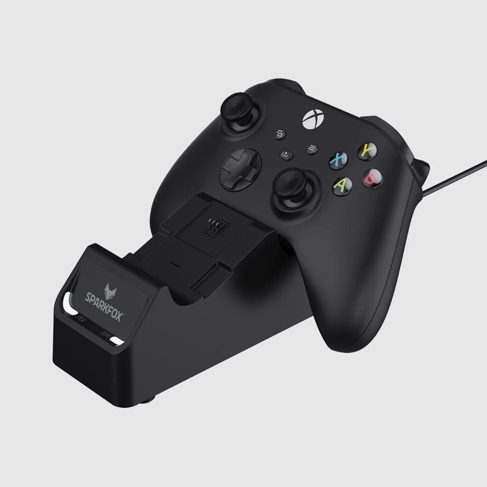 Spark fox dual charging station for xbox series x/ xbox series s - console | xbox essentials