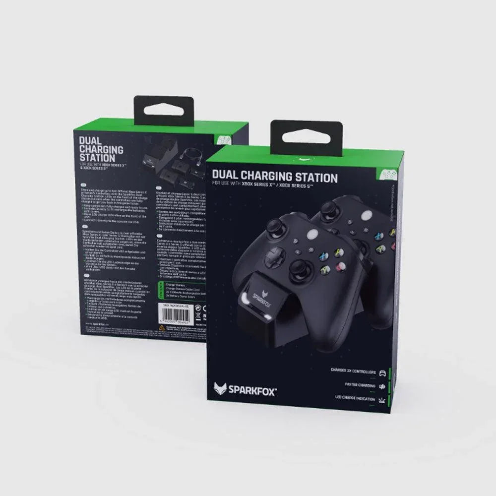 Spark fox dual charging station for xbox series x/ xbox series s - xbox headsets & accessories