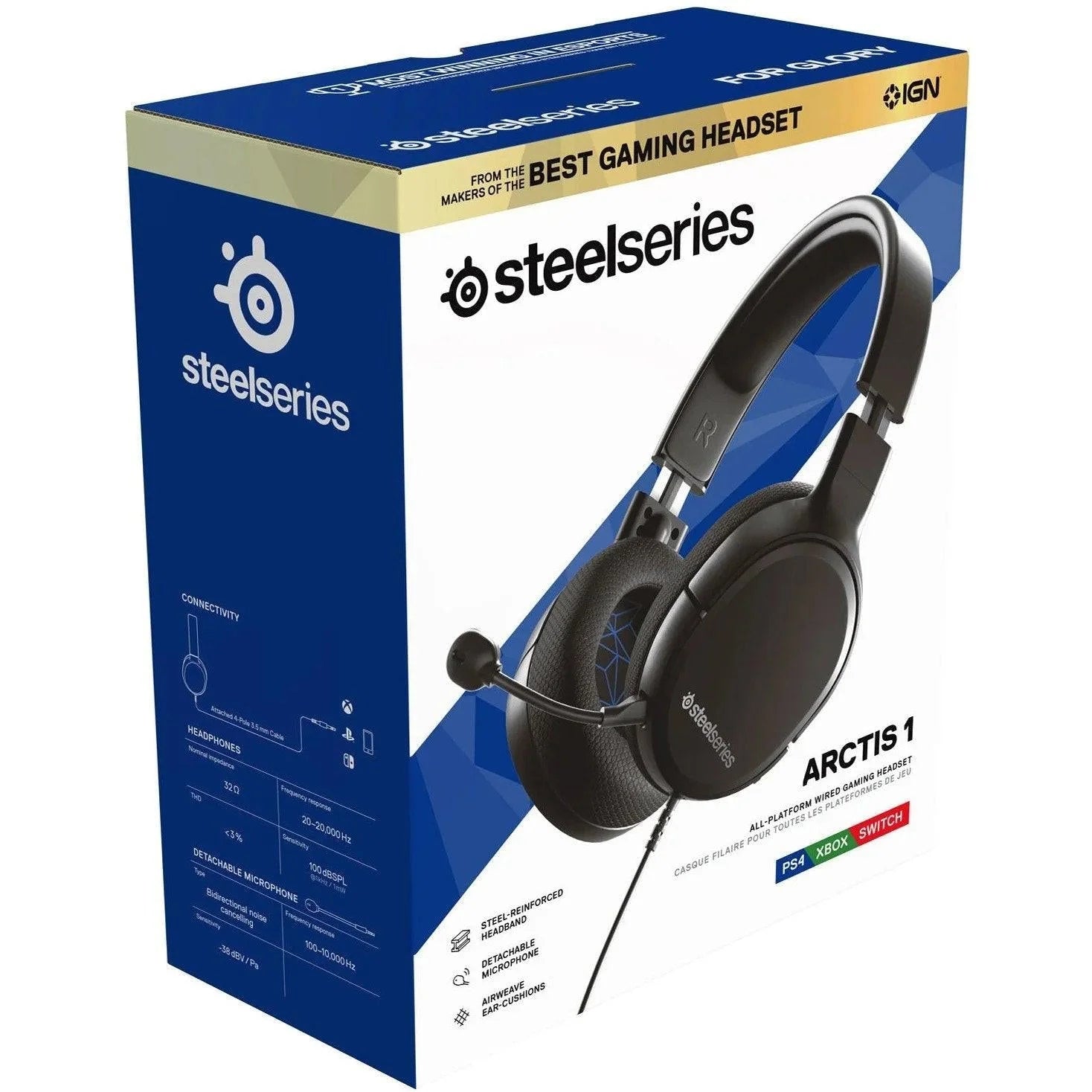 Steelseries arctis 1 detachable clearcast microphone for playstation - headsets